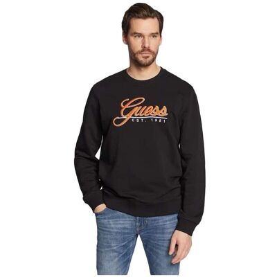 Herren-Sweatshirt „Schön“ von Guess Schwarz M Herren-Sweatshirt „Schön“ von Guess Schwarz M