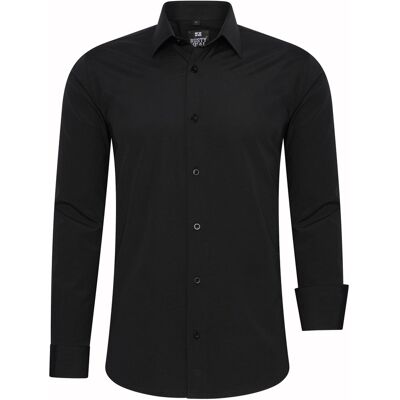 Rusty Neal Overhemd Slim Fit Schwarz Schwarz L Rusty Neal Overhemd Slim Fit Schwarz Schwarz L