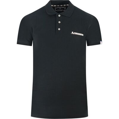 Aquascutum Boxed Logo Schwarzes Poloshirt Schwarz L Aquascutum Boxed Logo Schwarzes Poloshirt Schwarz L