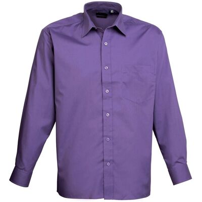 Premier - Hemd für Herren Langärmlig (Violett) Lila 54 Premier - Hemd für Herren Langärmlig (Violett) Lila 54
