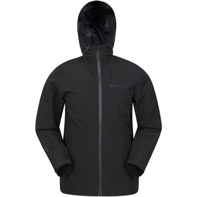 Mountain Warehouse Herren Covert Wasserdichte Jacke (Schwarz) Schwarz M Mountain Warehouse Herren Covert Wasserdichte Jacke (Schwarz) Schwarz M