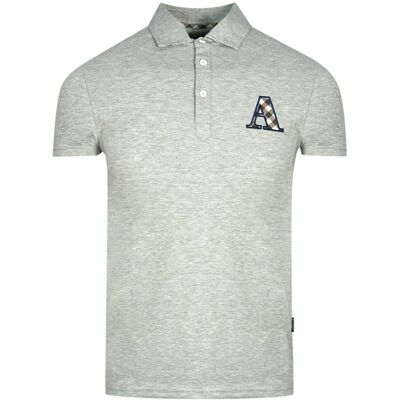 Aquascutum Check A Logo Grau Poloshirt Grau M Aquascutum Check A Logo Grau Poloshirt Grau M
