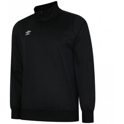 Umbro Herren Club Essential Half Zip Sweatshirt (Schwarz) Schwarz 2XL Umbro Herren Club Essential Half Zip Sweatshirt (Schwarz) Schwarz 2XL
