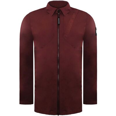 Weekend Offender Mystery Herren Jacke in tiefem Weinrot Wein L Weekend Offender Mystery Herren Jacke in tiefem Weinrot Wein L