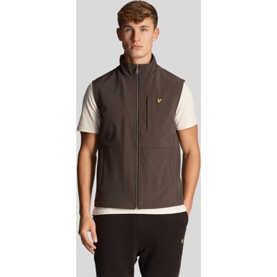 Lyle & Scott Softshell-Gilet für Herren in Grau Dunkelgrau L Lyle & Scott Softshell-Gilet für Herren in Grau Dunkelgrau L