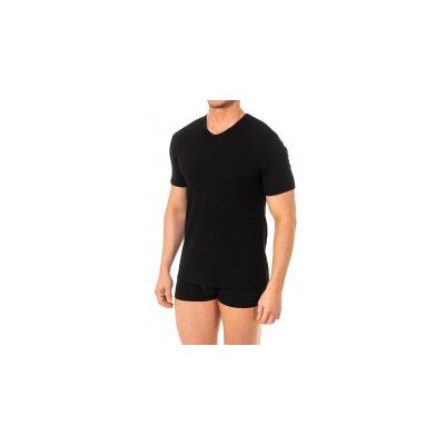Abanderado Kurzärmeliges T-Shirt mit V-Ausschnitt für Herren A0DGO. Komfort und lässiger Stil. Schwarz M Abanderado Kurzärmeliges T-Shirt mit V-Ausschnitt für Herren A0DGO. Komfort und lässiger Stil. Schwarz M