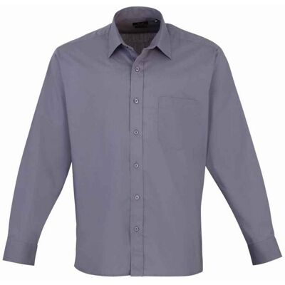 Premier - Hemd für Herren Langärmlig (Stahl) Grau 54 Premier - Hemd für Herren Langärmlig (Stahl) Grau 54