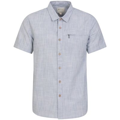 Mountain Warehouse Herren Kokosnuss Slub Kurzarm-Shirt (Blau) Blau 2XL Mountain Warehouse Herren Kokosnuss Slub Kurzarm-Shirt (Blau) Blau 2XL