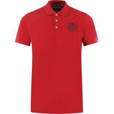 Aquascutum Branded Sleeve Rotes Poloshirt Rot S Aquascutum Branded Sleeve Rotes Poloshirt Rot S