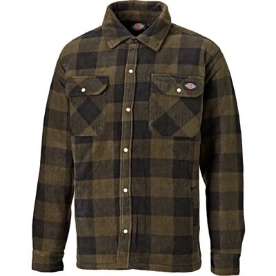Dickies Herren Portland Langarm-Polsterhemd aus Polyester-Fleece Braun S Dickies Herren Portland Langarm-Polsterhemd aus Polyester-Fleece Braun S