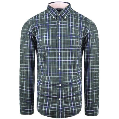 Eden Park Paris Regular Herren-Oxfordhemd, Grau Grün M Eden Park Paris Regular Herren-Oxfordhemd, Grau Grün M