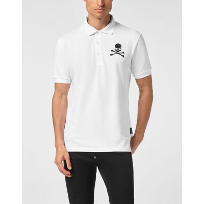 Philipp Plein Poloshirt Skull&Bones Weiß 2XL Philipp Plein Poloshirt Skull&Bones Weiß 2XL