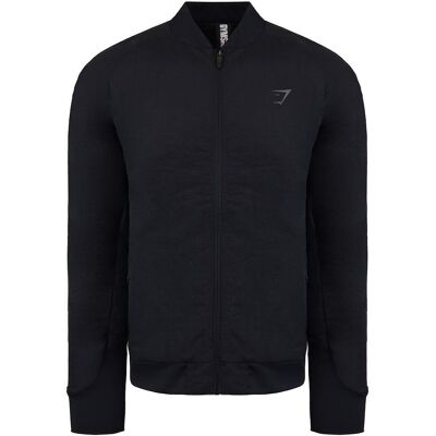 Gymshark Retakes Studelmenschen schwarze Bomberjacke wieder Schwarz S Gymshark Retakes Studelmenschen schwarze Bomberjacke wieder Schwarz S