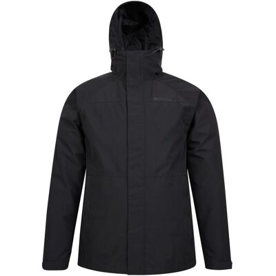 Mountain Warehouse Herren Alaskan 3-in-1-wasserdichte Jacke (Schwarz) Schwarz L Mountain Warehouse Herren Alaskan 3-in-1-wasserdichte Jacke (Schwarz) Schwarz L