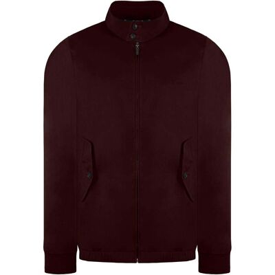 Ben Sherman Signature Herren Burgunderfarbene Harringtonjacke Burgund S Ben Sherman Signature Herren Burgunderfarbene Harringtonjacke Burgund S
