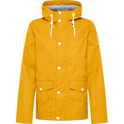 Dreimaster Regenjacke mit einem dezenten Print auf der Oberstoffrückseite Herren senf Senf S Dreimaster Regenjacke mit einem dezenten Print auf der Oberstoffrückseite Herren senf Senf S