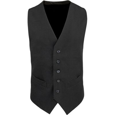 Premier Herren gefütterte Polyesterweste / Catering / Barkleidung (2er-Pack) (Schwarz) Schwarz S Premier Herren gefütterte Polyesterweste / Catering / Barkleidung (2er-Pack) (Schwarz) Schwarz S
