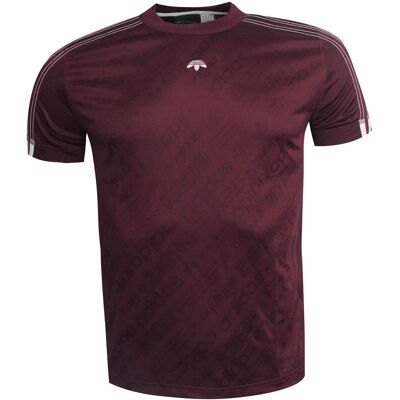Adidas von Alexander Wang Mens Burgundy T-Shirt Rot XS Adidas von Alexander Wang Mens Burgundy T-Shirt Rot XS