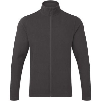 Premier Mens Recyclight Fleece-Jacke mit durchgehendem Reißverschluss (dunkelgrau) Grau S Premier Mens Recyclight Fleece-Jacke mit durchgehendem Reißverschluss (dunkelgrau) Grau S