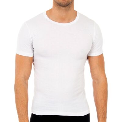 Abanderado Kurzärmeliges Faser-T-Shirt 0806 Mann Weiß XL Abanderado Kurzärmeliges Faser-T-Shirt 0806 Mann Weiß XL