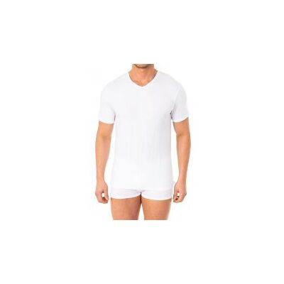 Abanderado Kurzärmeliges T-Shirt mit V-Ausschnitt für Herren A0DGO. Komfort und lässiger Stil. Weiß XL Abanderado Kurzärmeliges T-Shirt mit V-Ausschnitt für Herren A0DGO. Komfort und lässiger Stil. Weiß XL