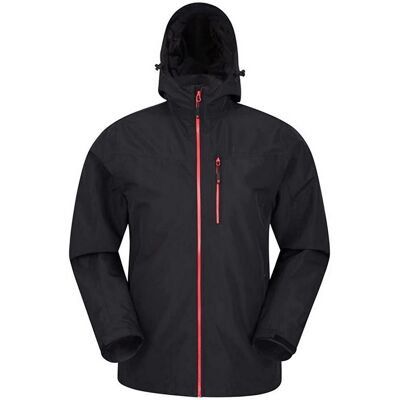 Mountain Warehouse Herren Brisk Extreme Wasserdichte Jacke (Schwarz) Schwarz XL Mountain Warehouse Herren Brisk Extreme Wasserdichte Jacke (Schwarz) Schwarz XL