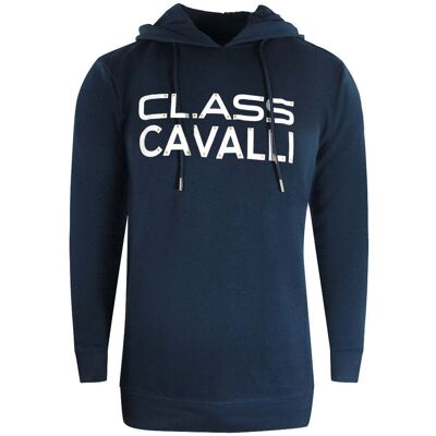 Cavalli Class Reverse Logo Marineblauer Kapuzenpullover Marine M Cavalli Class Reverse Logo Marineblauer Kapuzenpullover Marine M