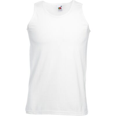 Fruit Of The Loom Mens Athletic ärmellose Weste / Tank Top Weiß S Fruit Of The Loom Mens Athletic ärmellose Weste / Tank Top Weiß S
