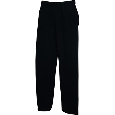Fruit Of The Loom Herren Jogginghose / Jogginghose mit offenem Saum Schwarz S Fruit Of The Loom Herren Jogginghose / Jogginghose mit offenem Saum Schwarz S