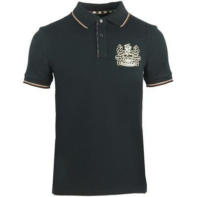 Aquascutum Aldis Crest Schwarzes Poloshirt Schwarz M Aquascutum Aldis Crest Schwarzes Poloshirt Schwarz M