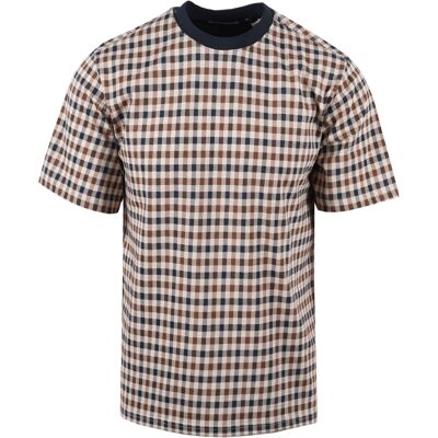 Aquascutum Ikonisches T-Shirt Navy Beige 2XL Aquascutum Ikonisches T-Shirt Navy Beige 2XL