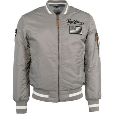 Top Gun Bomberjacke TG20212518 Hellgrau XL Top Gun Bomberjacke TG20212518 Hellgrau XL