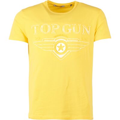 Top Gun Gelbes T-Shirt - Muster-Logo - Kurzarm Top Gun Gelbes T-Shirt - Muster-Logo - Kurzarm