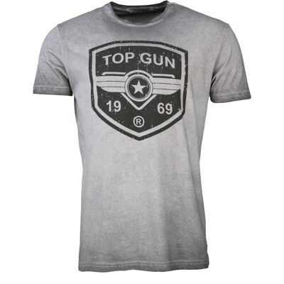 Top Gun TG20191043 Grau Kurzarm T-Shirt - T-Shirt Top Gun TG20191043 Grau Kurzarm T-Shirt - T-Shirt