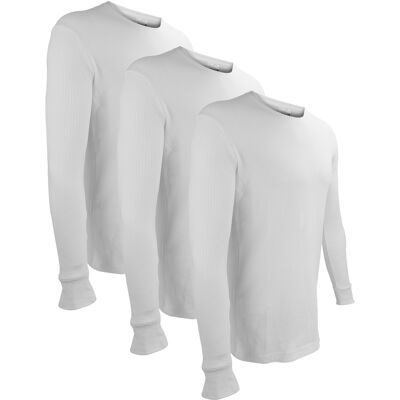 THMO 3er-Pack Männer Thermounterwäsche Oberteil Winter-Basisschicht Langarmoberteil Weiß L THMO 3er-Pack Männer Thermounterwäsche Oberteil Winter-Basisschicht Langarmoberteil Weiß L