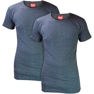 Heat Holders 2er-Pack Herren Kurzarm-Thermooberteil für den Winter Grau L Heat Holders 2er-Pack Herren Kurzarm-Thermooberteil für den Winter Grau L