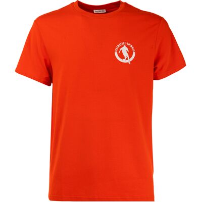Bikkembergs Herren-T-Shirt mit Rundhalsausschnitt und Logo Orange XL Bikkembergs Herren-T-Shirt mit Rundhalsausschnitt und Logo Orange XL