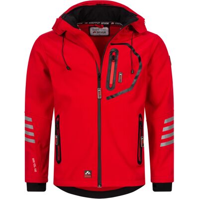 Arctic Seven Herren Softshell Jacke Übergangsjacke – Rot-Schwarz Rot M Arctic Seven Herren Softshell Jacke Übergangsjacke – Rot-Schwarz Rot M