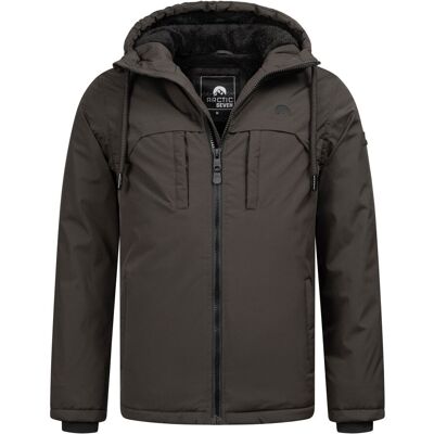 Arctic Seven Herren Winterjacke Dunkelgrau Grau L Arctic Seven Herren Winterjacke Dunkelgrau Grau L