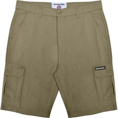 Lambretta - "SS25" Cargo-Shorts für Herren (Khakigrün) Khaki 34 Normal Lambretta - "SS25" Cargo-Shorts für Herren (Khakigrün) Khaki 34 Normal