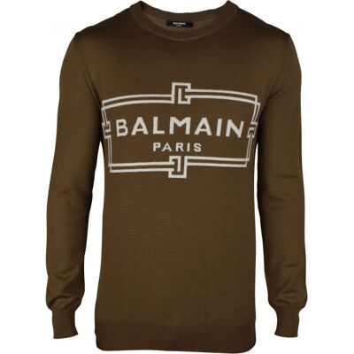 Balmain Pullover Kaki Khaki S Balmain Pullover Kaki Khaki S