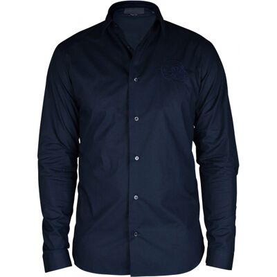 Philipp Plein Gold Cut LS Skull Hemd Blau Blau M Philipp Plein Gold Cut LS Skull Hemd Blau Blau M