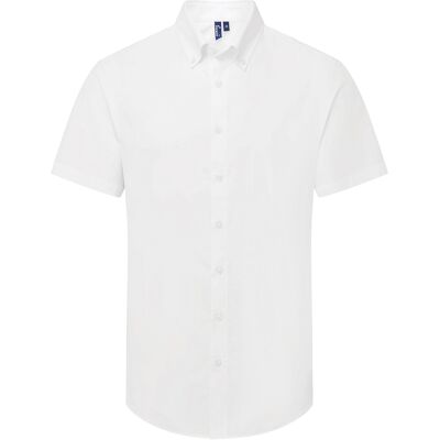 Premier - "Supreme" Formelles Hemd für Herren kurzärmlig (Weiß) Weiß L Premier - "Supreme" Formelles Hemd für Herren kurzärmlig (Weiß) Weiß L