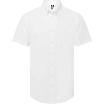 Premier - "Supreme" Formelles Hemd für Herren kurzärmlig (Weiß) Weiß M Premier - "Supreme" Formelles Hemd für Herren kurzärmlig (Weiß) Weiß M
