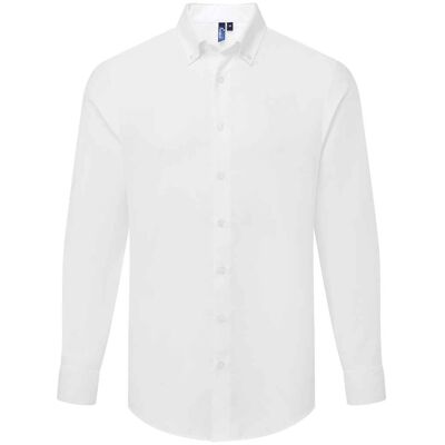 Premier - "Supreme" Formelles Hemd für Herren Langärmlig (Weiß) Weiß M Premier - "Supreme" Formelles Hemd für Herren Langärmlig (Weiß) Weiß M