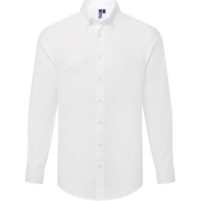 Premier - "Supreme" Formelles Hemd für Herren Langärmlig (Weiß) Weiß M Premier - "Supreme" Formelles Hemd für Herren Langärmlig (Weiß) Weiß M