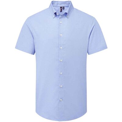 Premier - "Supreme" Formelles Hemd für Herren kurzärmlig (Dunkelblau) Blau M Premier - "Supreme" Formelles Hemd für Herren kurzärmlig (Dunkelblau) Blau M