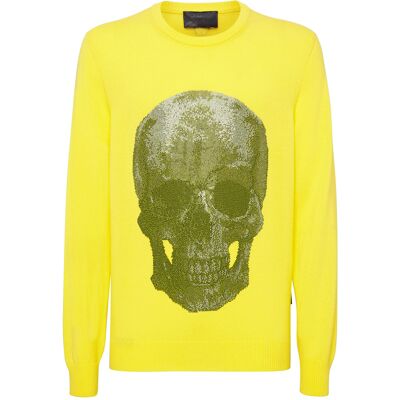 Philipp Plein Rundhalspullover Iconic Plein Gelb 2XL Philipp Plein Rundhalspullover Iconic Plein Gelb 2XL