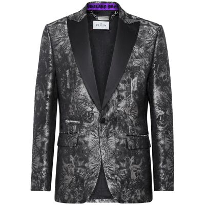 Philipp Plein Einknopf-Blazer Slim Fit Gothic Plein Schwarz 50 (Brust) Philipp Plein Einknopf-Blazer Slim Fit Gothic Plein Schwarz 50 (Brust)