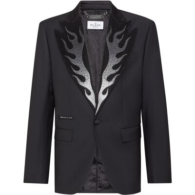 Philipp Plein Blazer Flame Schwarz Philipp Plein Blazer Flame Schwarz